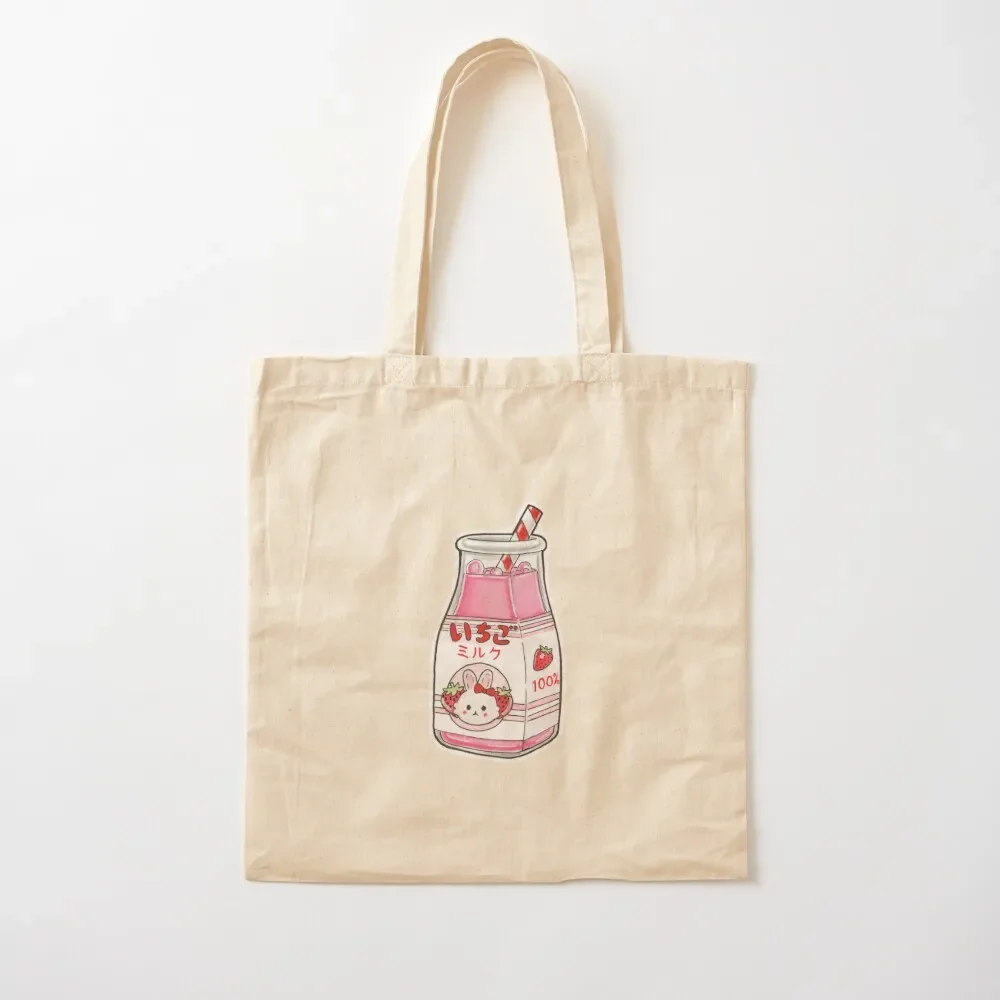 

Japanese Straw-bunny Milk Tote Bag personalized tote free delivery bags canvas tote bags Shopper handbag Bag