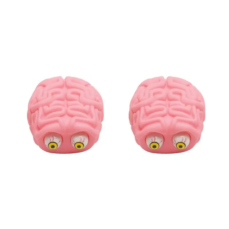 BEDW-2X Flippy Brain Squishy Eye Popping Squeeze Fidget Cool Stuff Prank Gadgets Stress Relief Sensory ADHD Autism