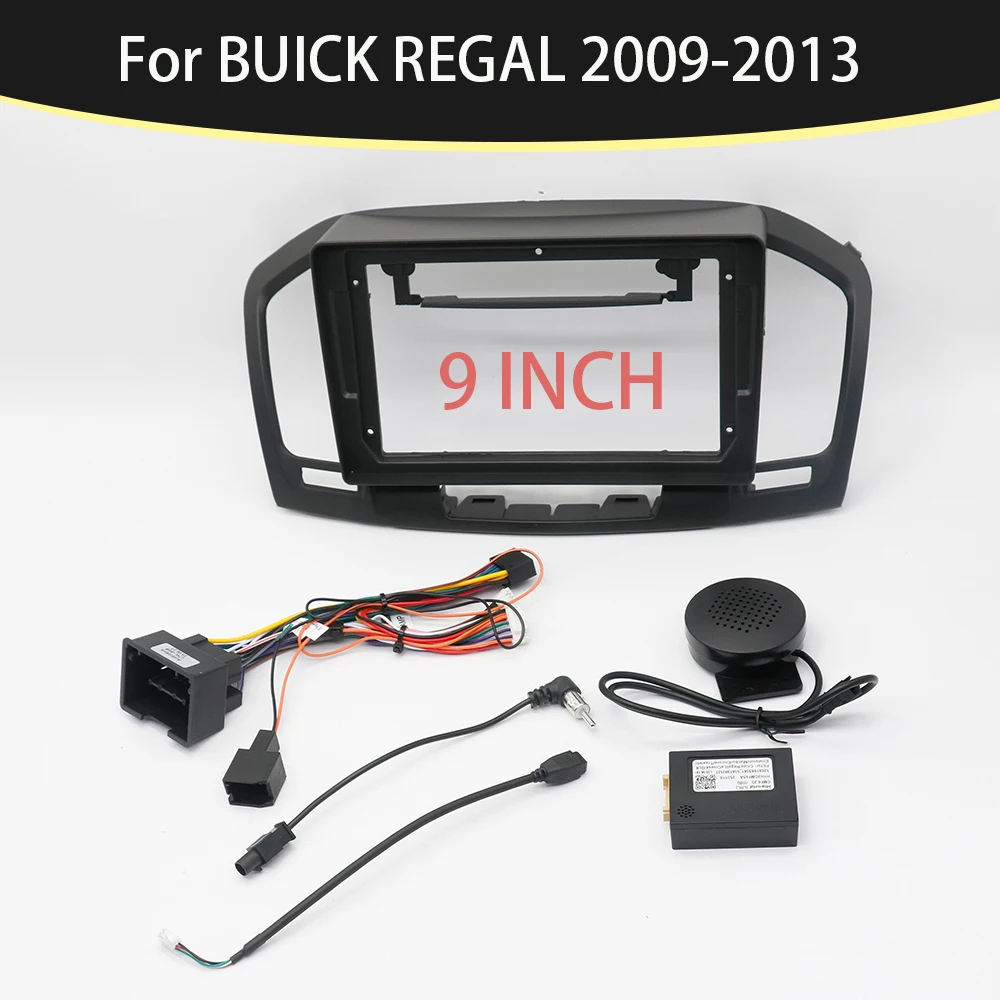 9 Inch Car Frame Fascia Adapter Android Radio Dash Fitting Panel Kit For Buick Regal Opel Insignia 2008-2013