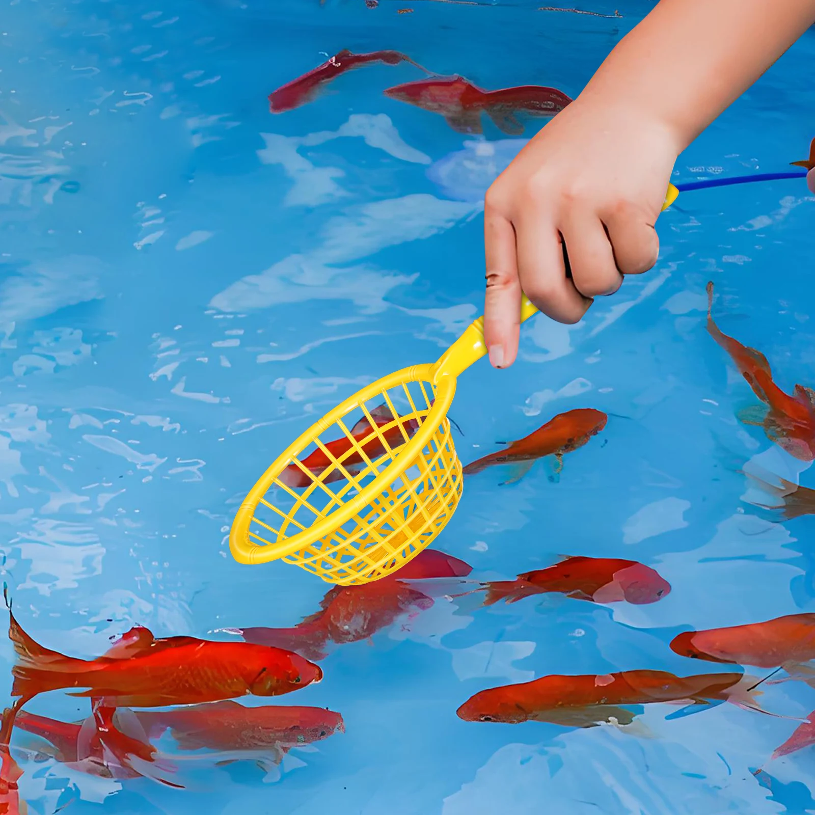 10 個ミニビーチキャッチネット丈夫なプラスチックハードネットバス水遊び道具ティーン釣りネットプール屋外の楽しみ