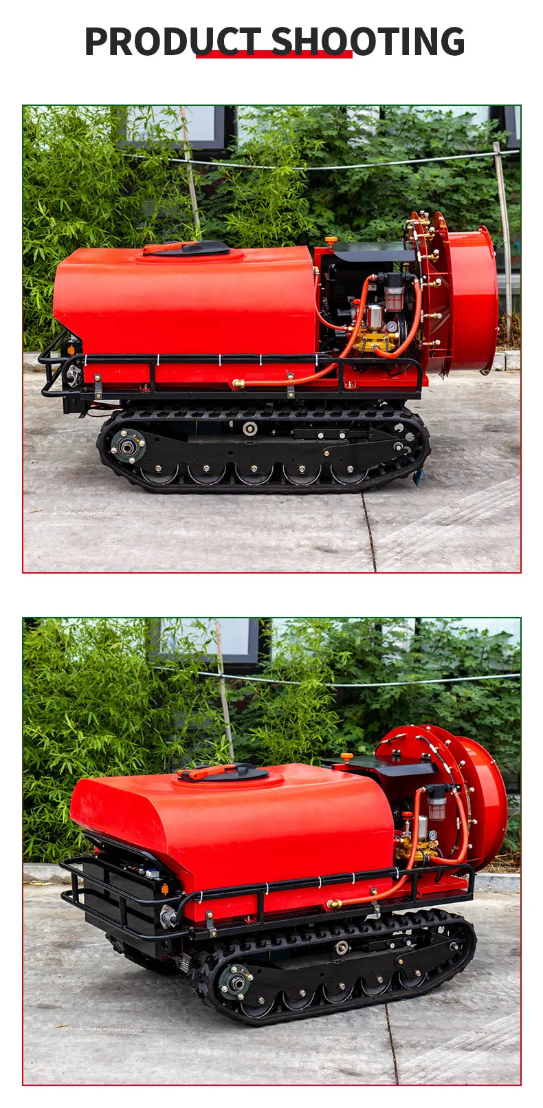 Smart Remote Control Self-Propelled Crawler Spray Machine Long Spray Range Large for Sale