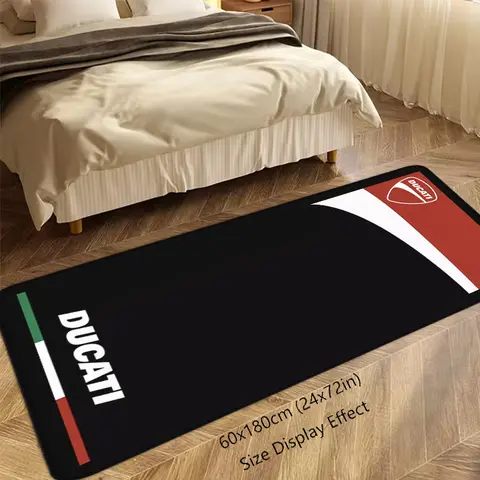 พรมเช็ดเท้าหน้าประตูบ้าน พรมปูพื้นห้องโถง พรมลายมอเตอร์ไซค์ พรมห้องนั่งเล่น พรมลาย D-Ducati พรมเช็ดเท้าห้องน้ำ พรมปูพื้นกันลื่น ของตกแต่งบ้าน
