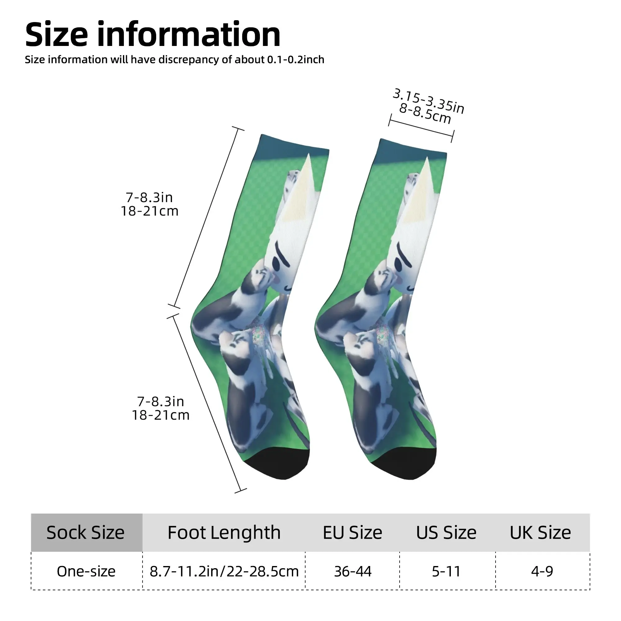 Inoue Toro con calcetines de gatos medias de moda calcetines antideslizantes de primavera para hombres calcetines de skate gráficos de calidad