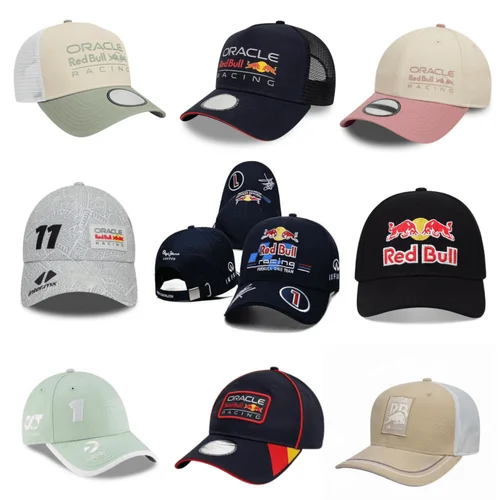 Nuevo sombrero de toro rojo, gorra de béisbol de toro rojo, sombrero de carreras de toro rojo, equipo todoterreno, motocicleta, sombrero de lengua de pato, sombrero de motocicleta