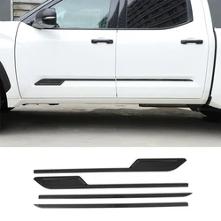 For Toyota Tundra 2022 2023 Exterior Accessories ABS Carbon Fiber Side Door Body Molding Strip Decoration Cover Trim Car Styling
