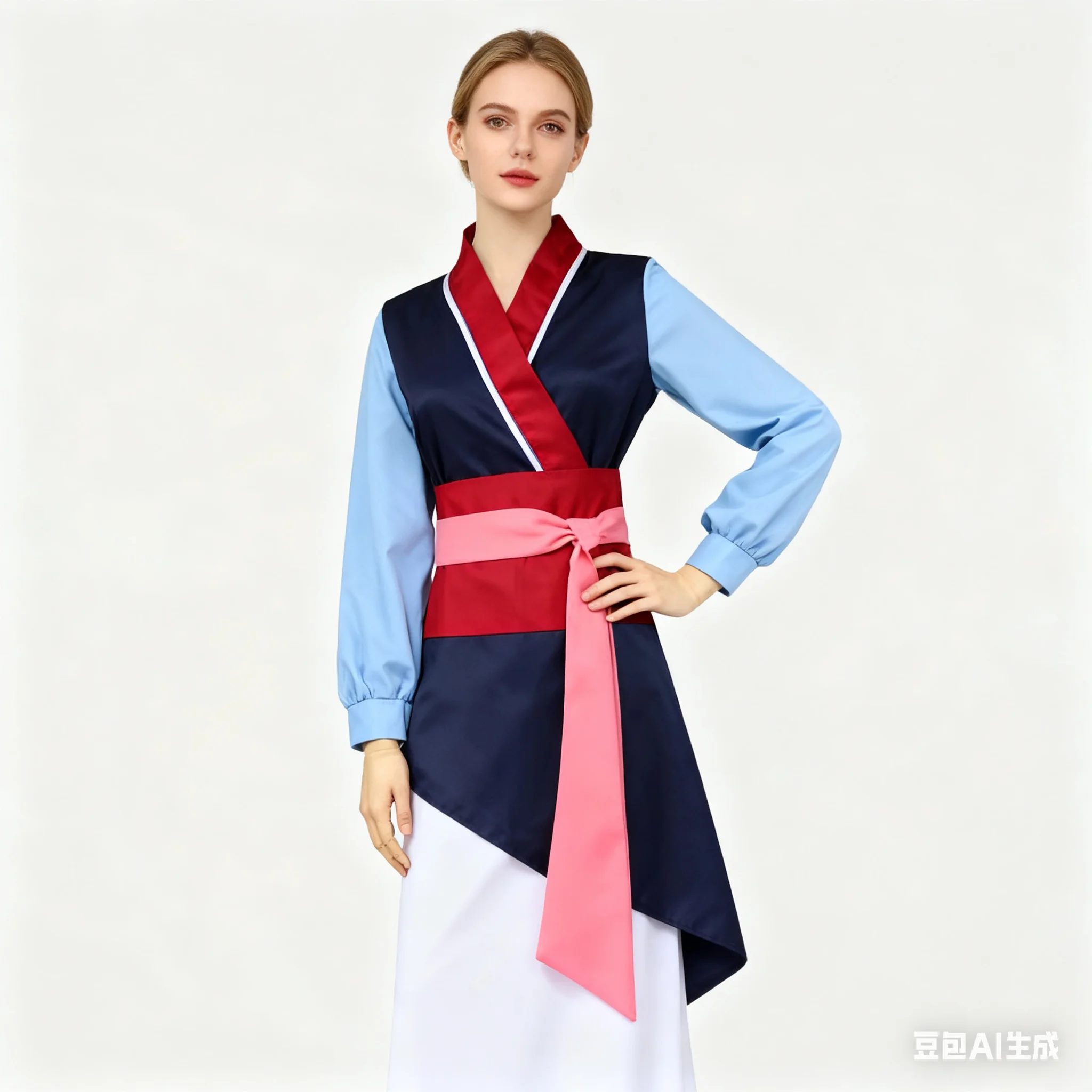 أنيمي هوا مولان زي مولان فستان البطلة المرأة موشو التنين هالوين المرحلة في سن المراهقة مولان تأثيري أزياء تنكرية