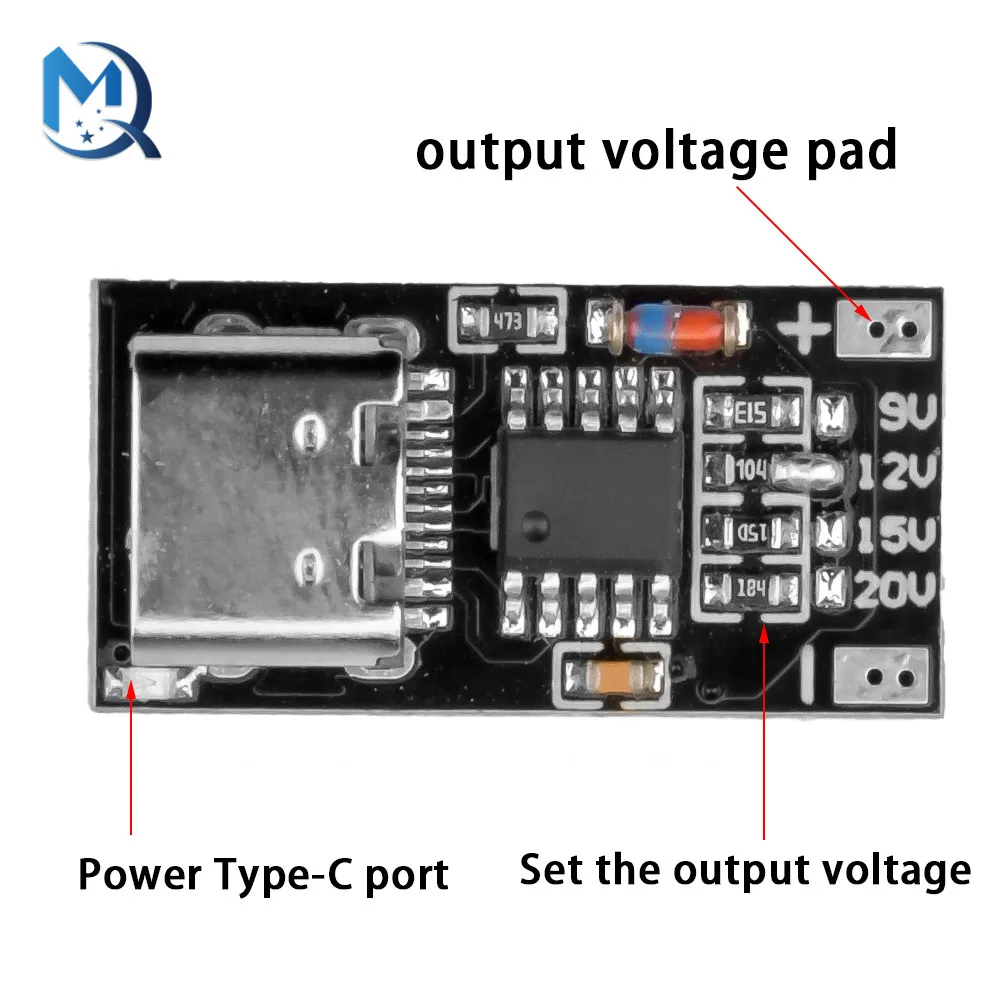 1Pcs PD/QC Decoy Board Fast Charge USB Boost Module Type-c Power Supply Change Module PD3.0/2.0 PPS/QC4+ QC3.0/2.0 FCP AFC