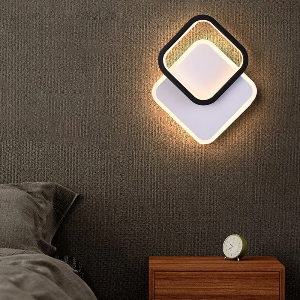 Modern LED Wall Lamp Minimalist Decor Lights Wall Sconce For Bedroom Bedside Backwall Stairway Aisle Illumination Fixtures