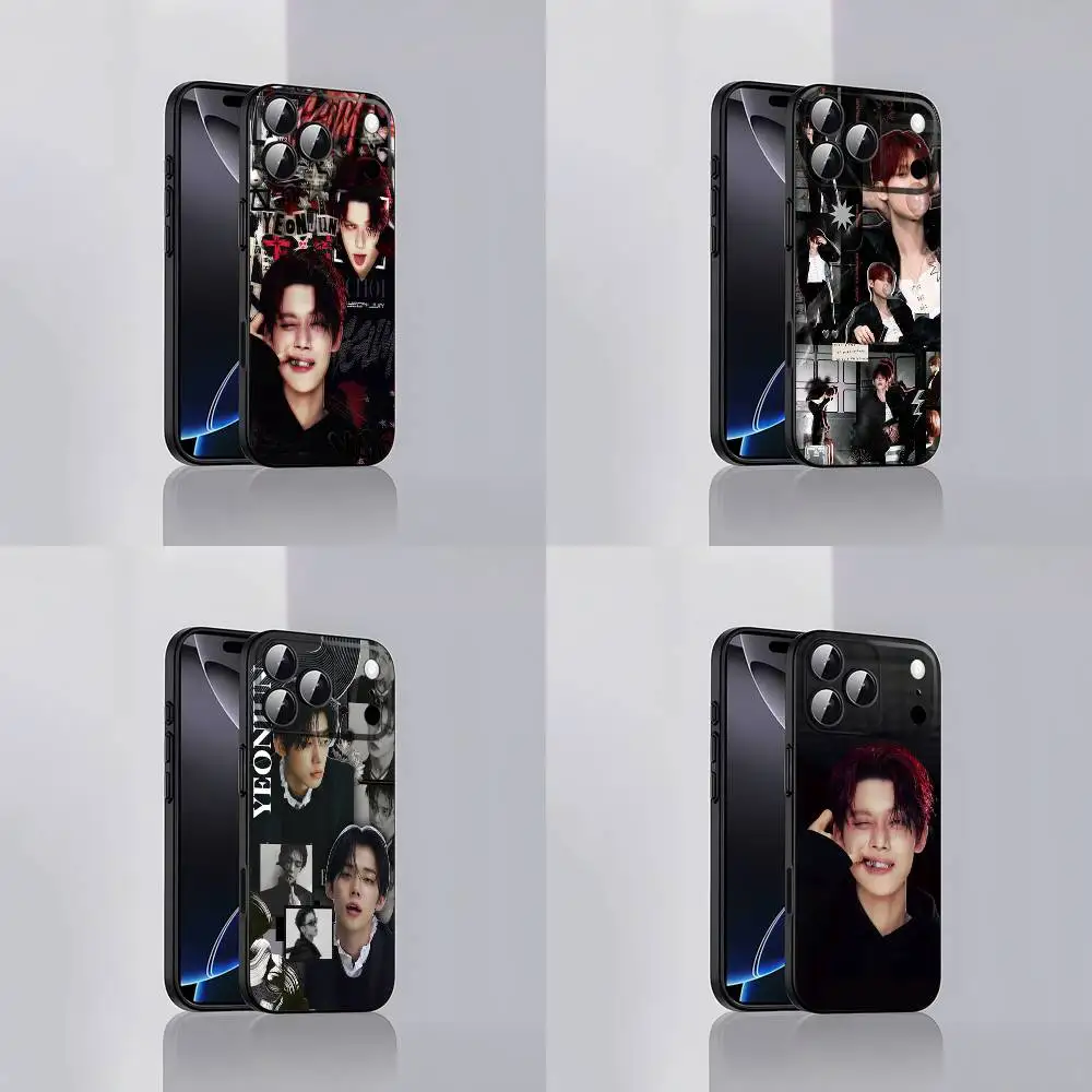 

Singer C-Choi Y-Yeonjun Phone Case For iPhone 17,16,15,14,13,12,Pro,Max,Plus,E,SE4,Air,Mini Black Soft Cover