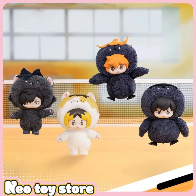 

Оригинальный Popmart X Haikyuu!! Виниловая плюшевая фигурка Dumpster Battle, милая кукла, Коллекционная аниме-фигурка, игрушка в подарок