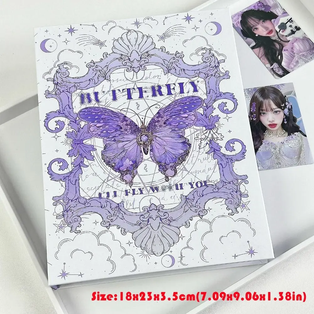 Cartoon Binder Photo Album A5 Butterfly Series Loose-leaf Album Photocard Collection Books Gift