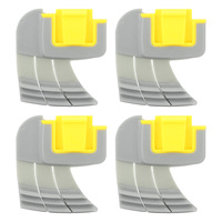 4pcs Cyclonic Scrubbing Brush Plastic Rubber Cyclonic Brush Replacement Parts for Zodiac MX8 Mx6 Cleaner R0714400 Pool Accessor
