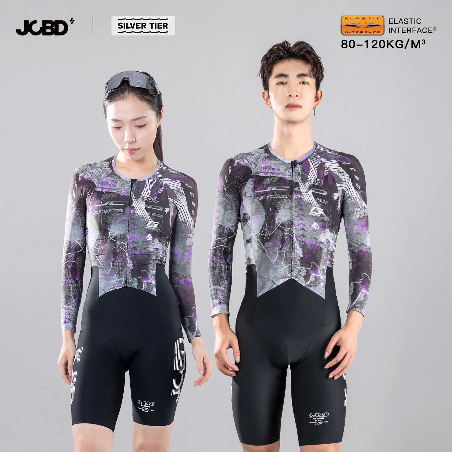 JCBD One-Piece Cycling Speedsuit Aero Road Bike Racing Skinsuit Jumpsuit Women Men 120 EIT Chamois Padding 8Hour Lightweight