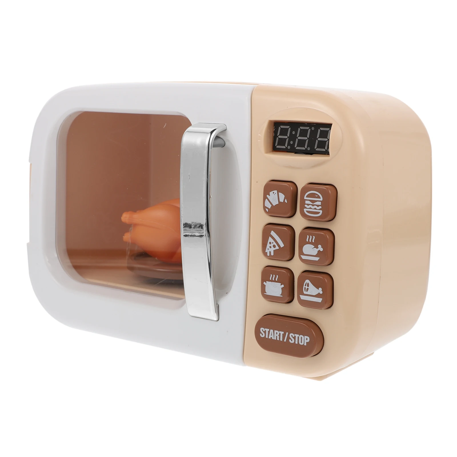 

Microwave Oven Toy Kitchen Miniature Plastic Child Play Gift Realistic Sound Effects Fun Decoration Simulated Furniture Toy Play