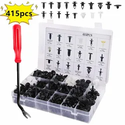415-50 Pcs Car Bumper Retainer Clips Fender Hole Rivets Universal Door Trim Panel Fastener clips Screw Mix Size Auto Tool