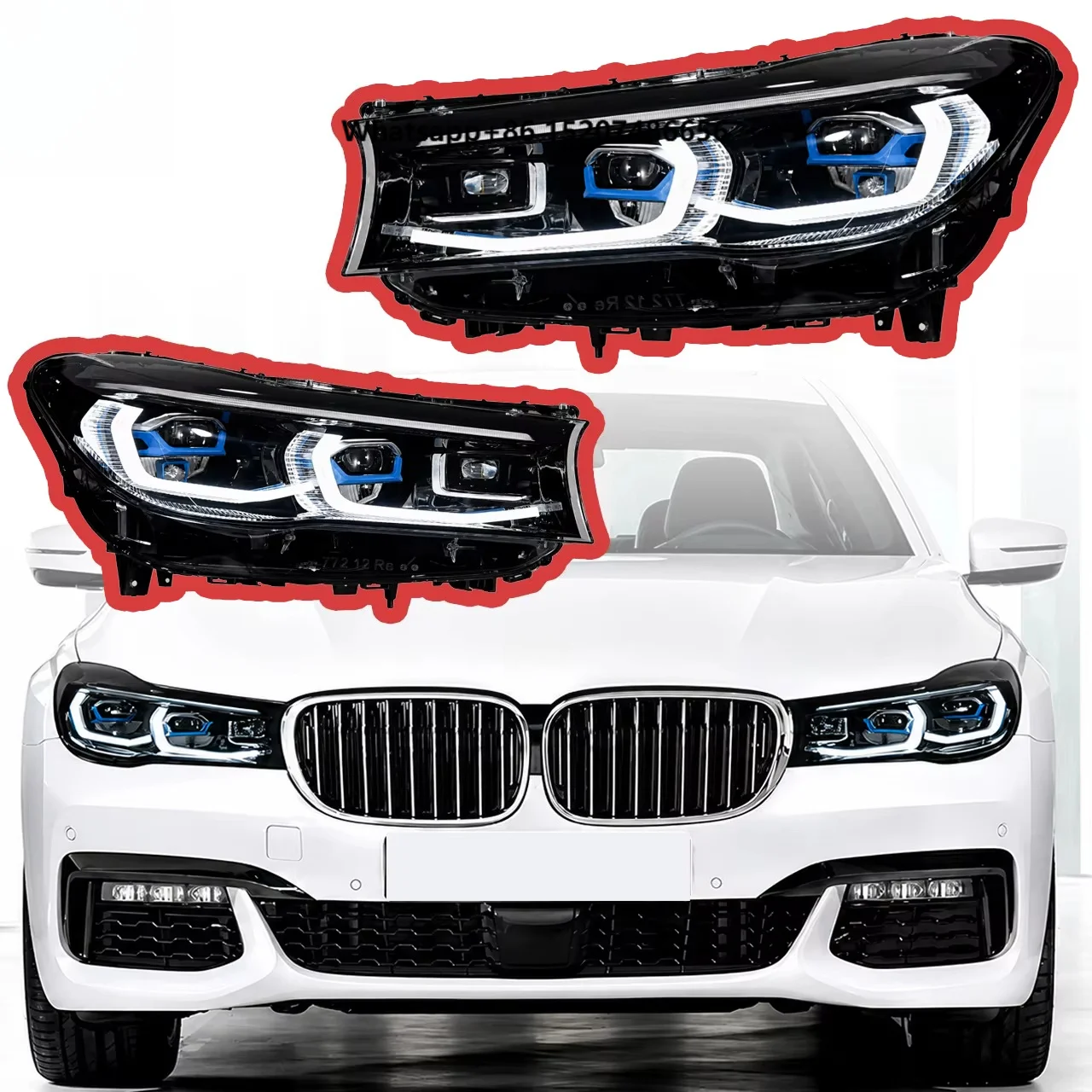 

7 Series G11 G12 2016 to 2018 Headlights Assembly LED Lens Modification Upgrade Plug-and-Play