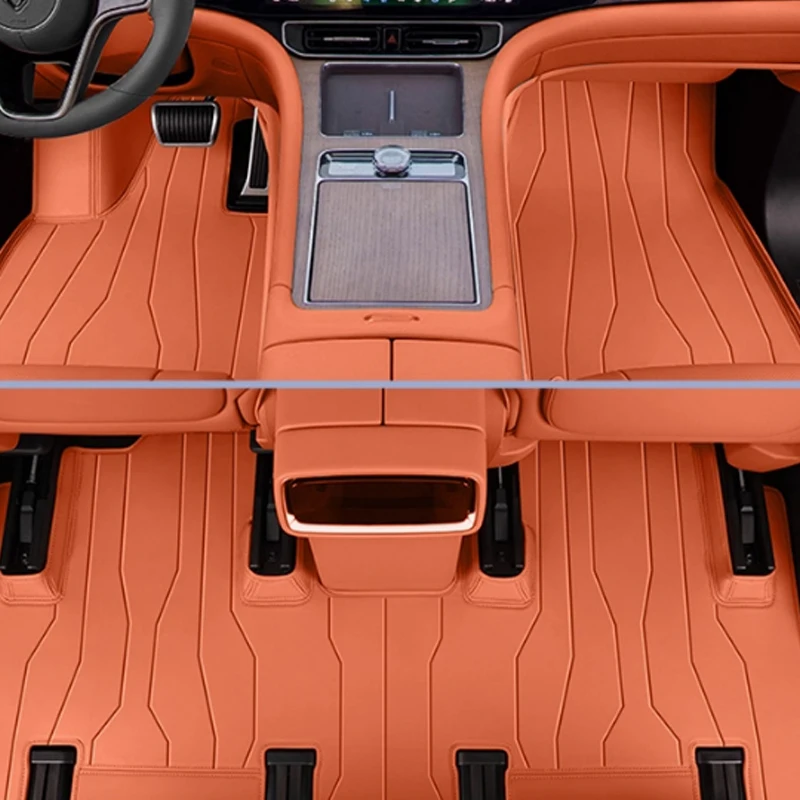 

For AITO M9 2025 2026 Foot Mat All Inclusive High Quality Leather Car Accessories