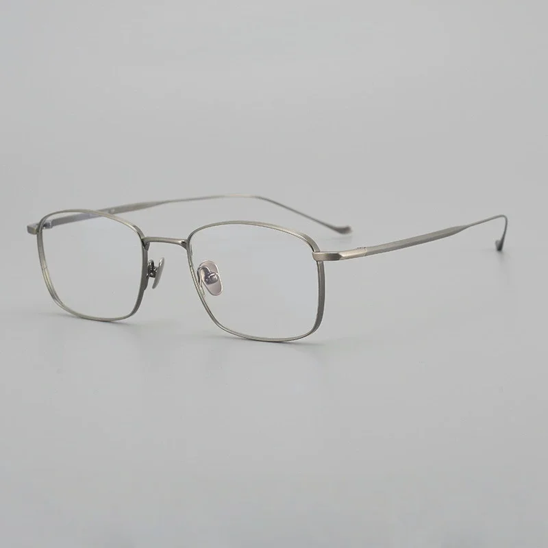 

Belight Optical Full Rim Square Shape Simple Classical Design Men Women Titanium Eyeglasses Spectacle Frame chord-f