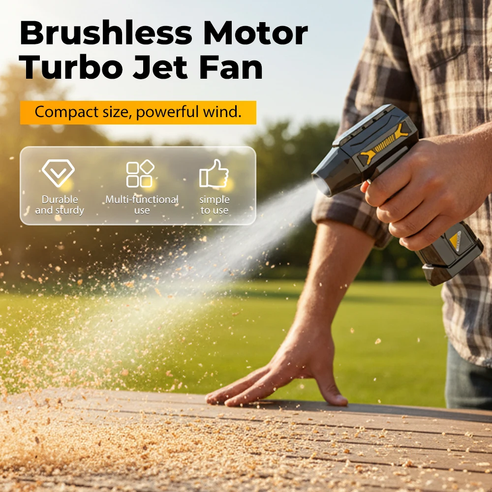 

Мини-воздуходувка 1000000 об/мин, бесщеточный двигатель, мощный пылеочиститель, аккумулятор, дисплей, светодиодное освещение, портативный перезаряжаемый турбовентилятор, струя