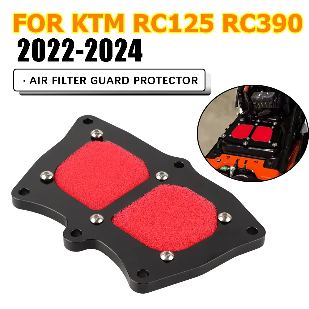 For RC390 Air Filter Intake Cover Protector For KTM RC125 RC 390 RC 125 2022 2023 2024 Accessories Air Filter Box Guard