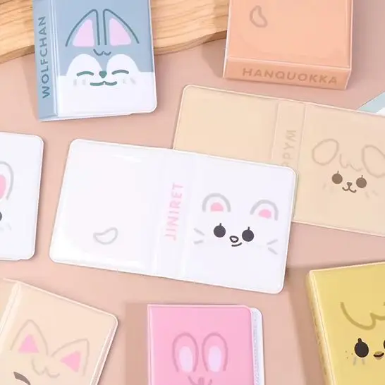 {Summer2} 3 Zoll Cartoon-Tier-Fotoalbum Postkarten-Sammelalbum Idol-Bilder-Kollektion Kpop-Kartenordner Visitenkartenbuch