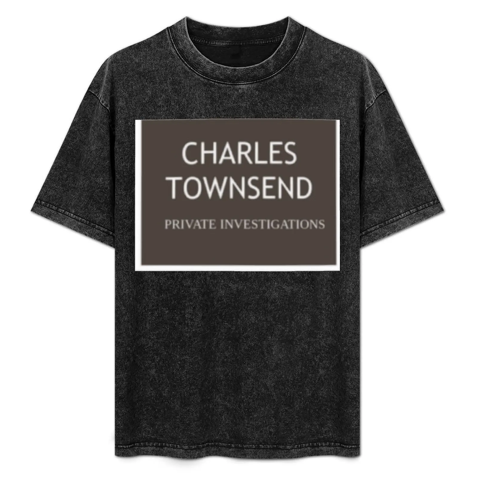 Charles Townsend Private Investigations T-Shirt plus size tops fashion shirts graphic tee shirt vintage graphic tee men clothes