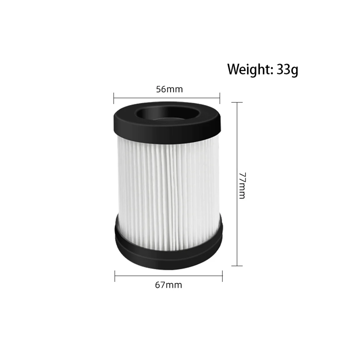 Filtros para aspiradora Girnoor G160 y G165, A300, FSV101/FSV001, piezas reemplazables, 2 uds.