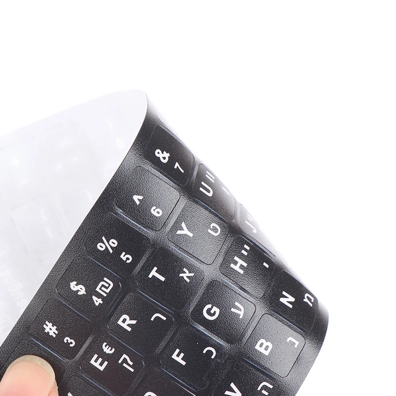 Hebräische Tastatur-Aufkleber, Tastaturtasten-Alphabet-Aufkleber, Schutzfolie – Detail 12