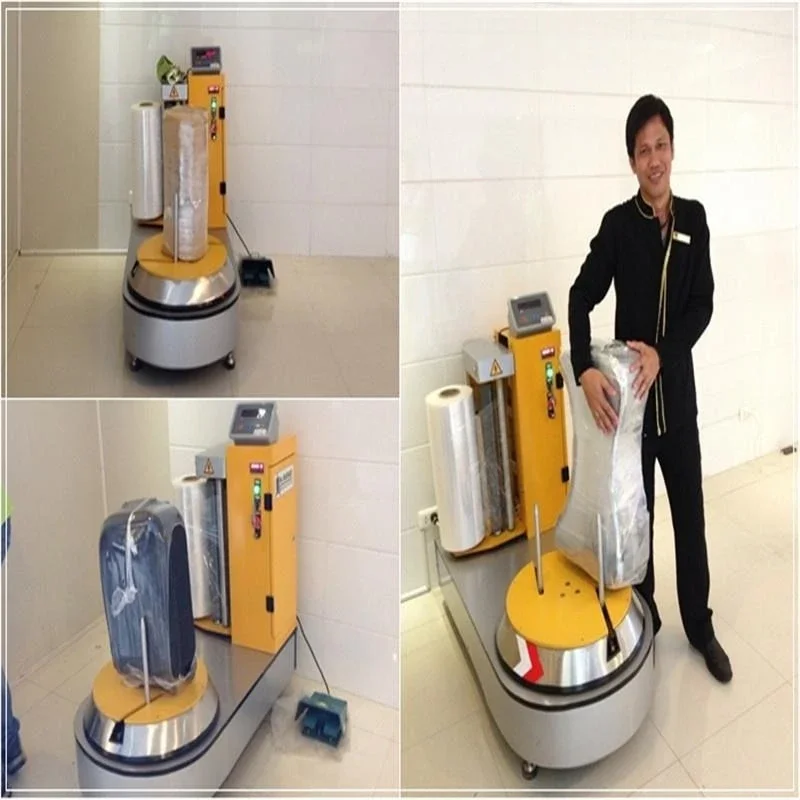 Airport Baler Small Luggage Packaging Machine LP600S Luggage Wrapping Machine