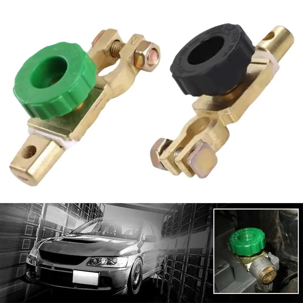 Professional Zinc Alloy Battery Terminal Link Switch Quick Cut-off Disconnect Isolator Switch Car Power-off Switch for All 6V/12