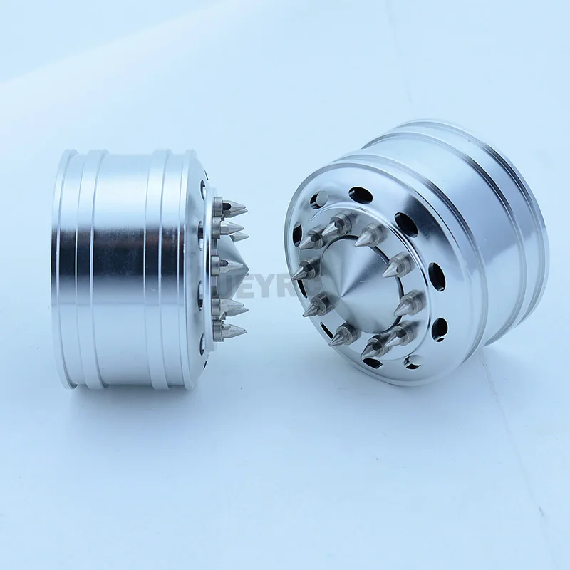 2pcs Metal Drive Wheel Wide Hub Rim for 1/14 Tamiya RC Dump Truck SCANIA 770S R620 VOLVO BENZ Arocs MAN TGX LESU Car Accessories