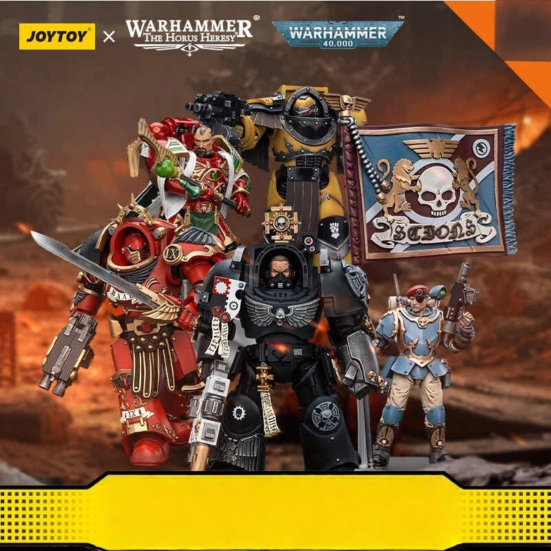 

Joytoy Warhammer 40K Chaos Space Marines шарнирная фигурка масштаб 1/18 настольный орнамент Коллекционная игрушка в подарок