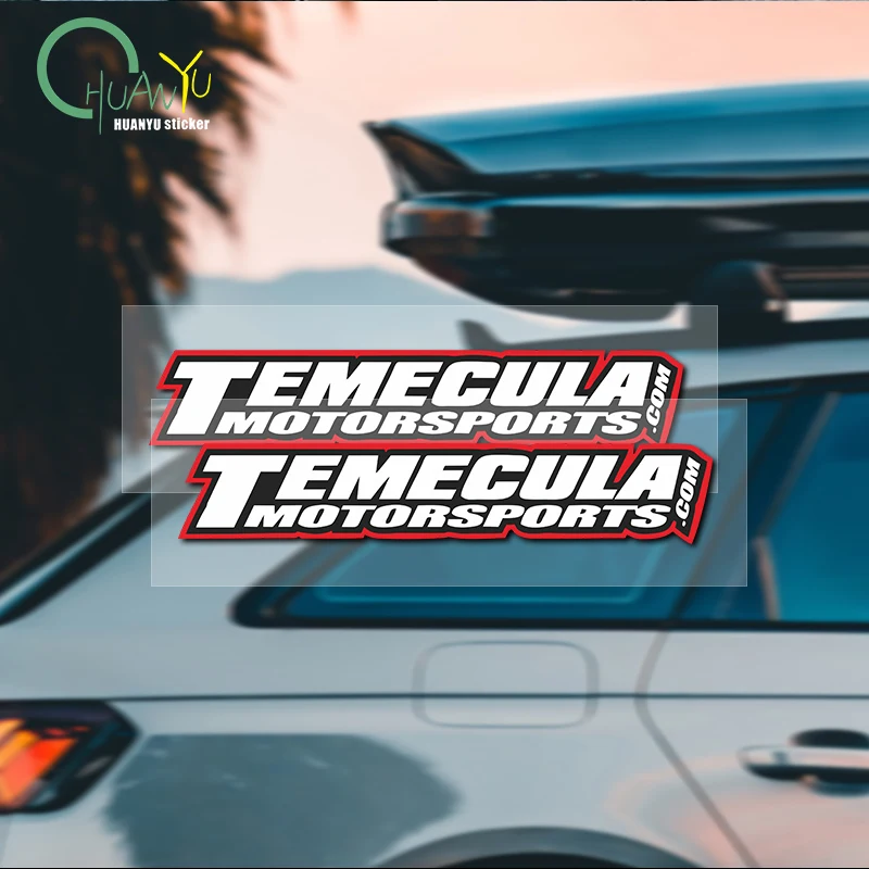 TEMECLADA Car Sticker Sports Style Logo Decoration Decal Personalized Modification Waterproof Reflective Body Sticker
