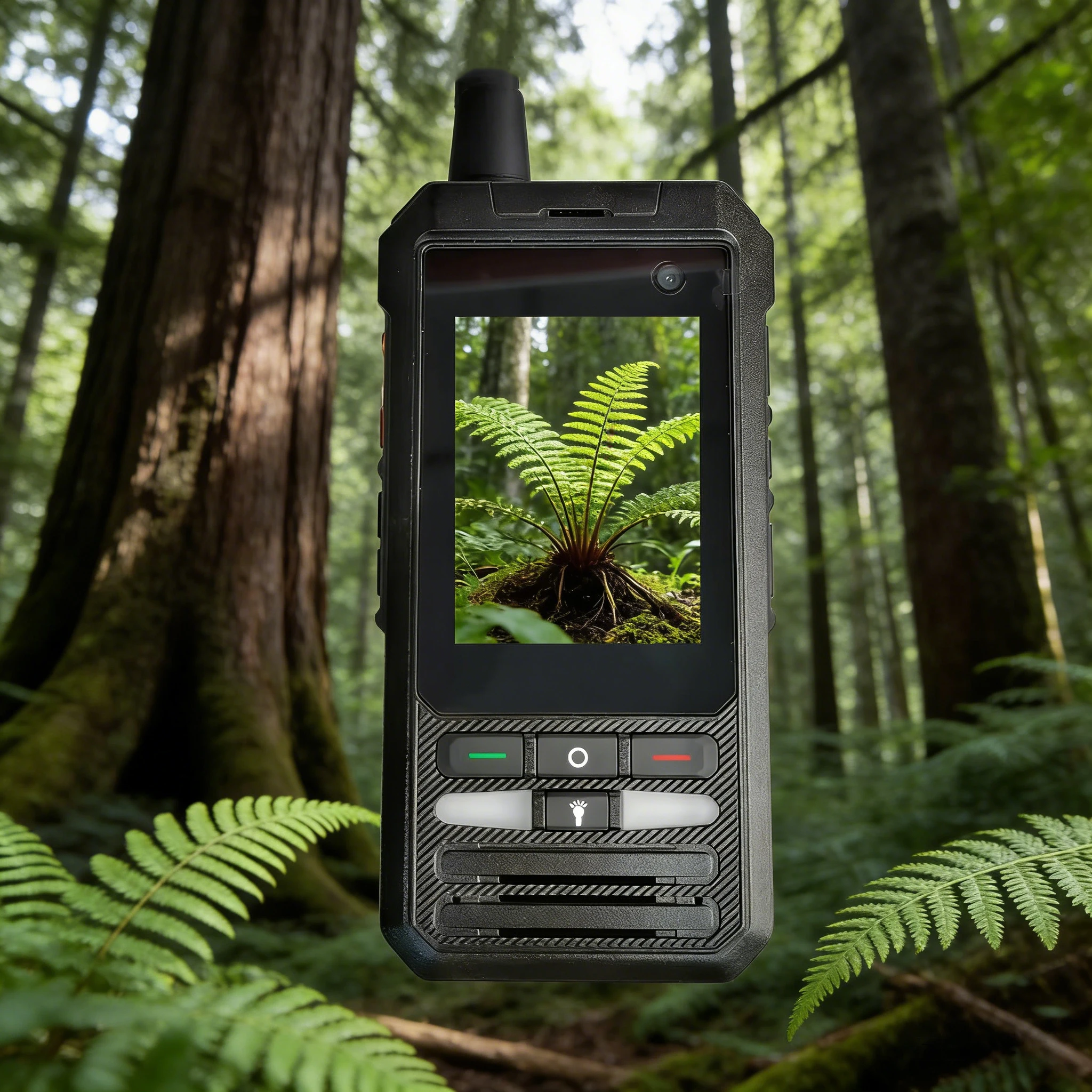 Android Long Range Two-Way Walkie-Talkie with Sim Card GPS Intercom Support 5000km PTT Global Communication Device