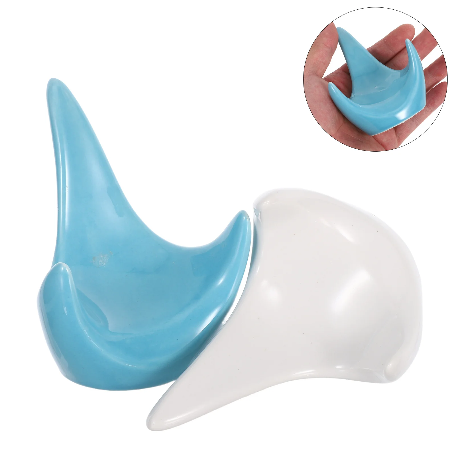 

2Pcs Ceramic Ocarina Stand Holder Stable Tripod Base Display for 6-Hole 12-Hole Ocarinas Instrument Holder Musical Display