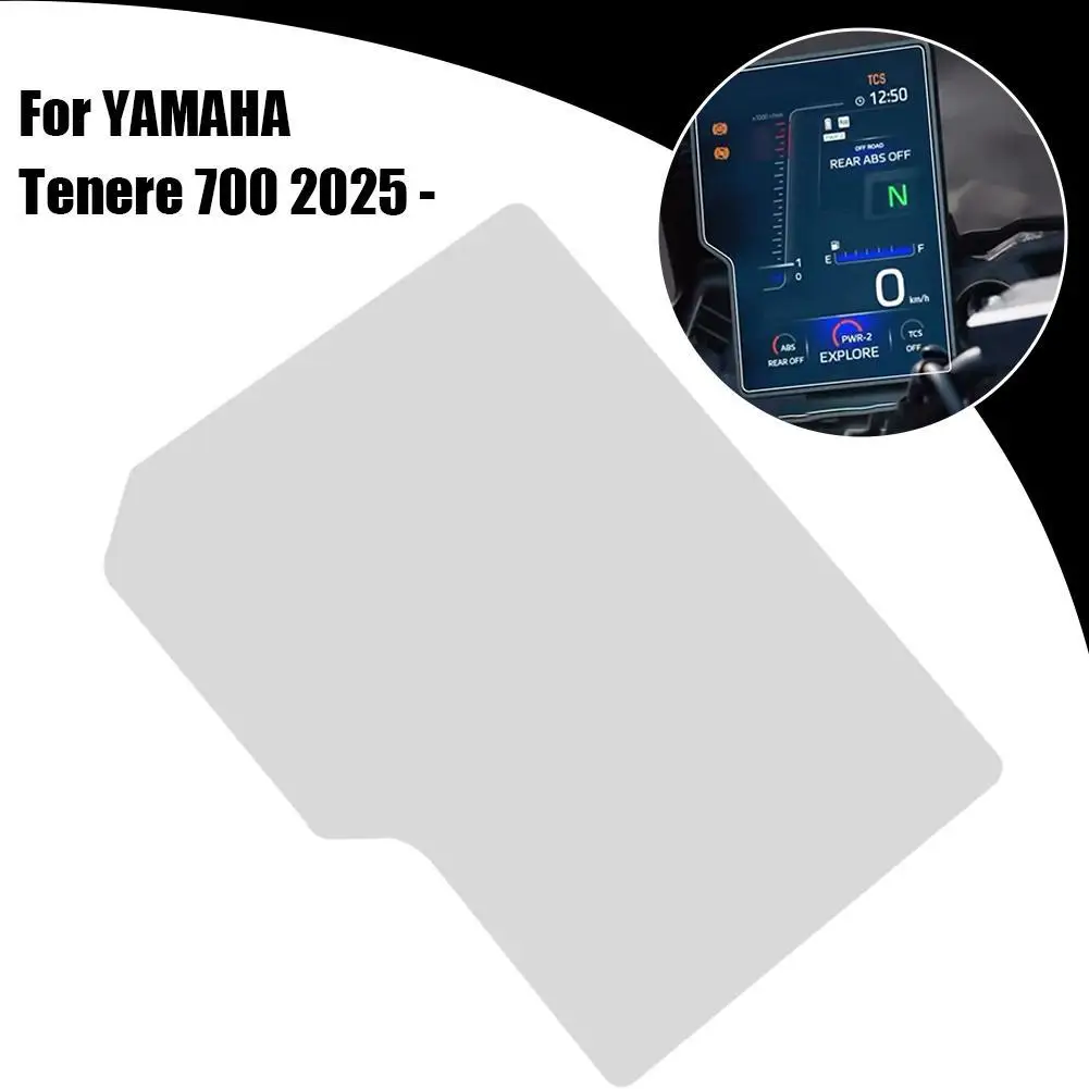 Protector de pantalla para salpicadero de motocicleta Yamaha Tenere 700 2025, película para instrumentos resistente a los arañazos, Protector de pantalla para salpicadero