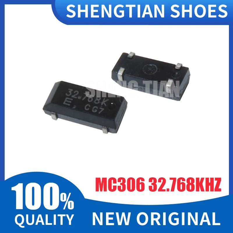 10PCS SMD Passive crystal oscillator 32.768K 4P 32768 12.5PF MC-306 MC306 3.8 * 8*2.5 32.768Khz