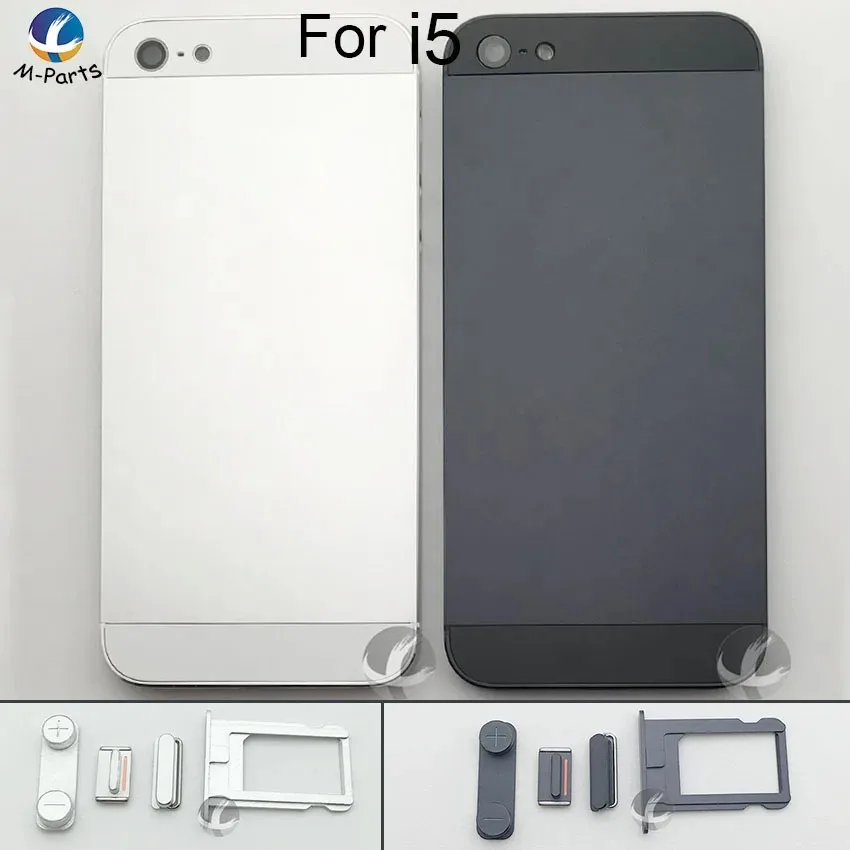 Metal back cover for iPhone 5 5S SE, battery cover, door frame, OEM AAA + free battery sticker tool