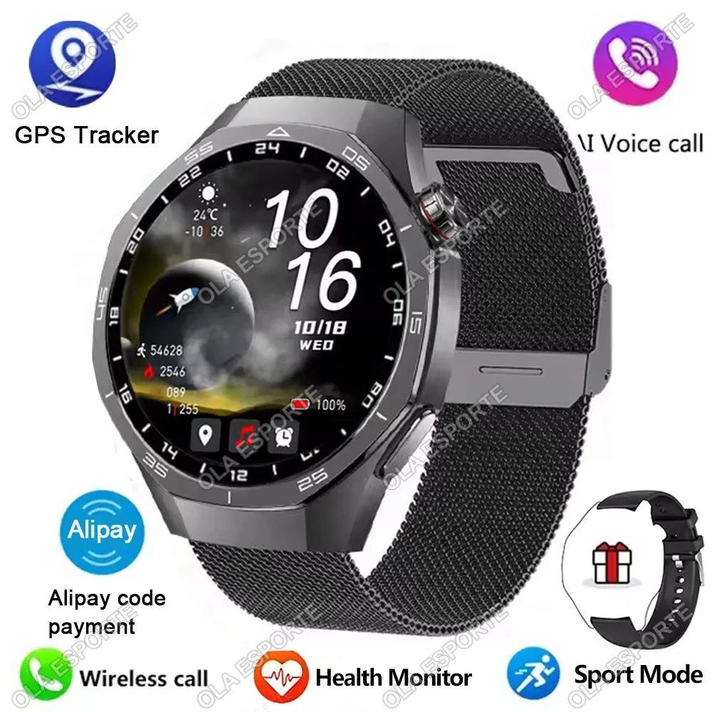Smart Watch Men With Amoled Screen Gps Heart Rate Bluetooth Calls_voghion.com