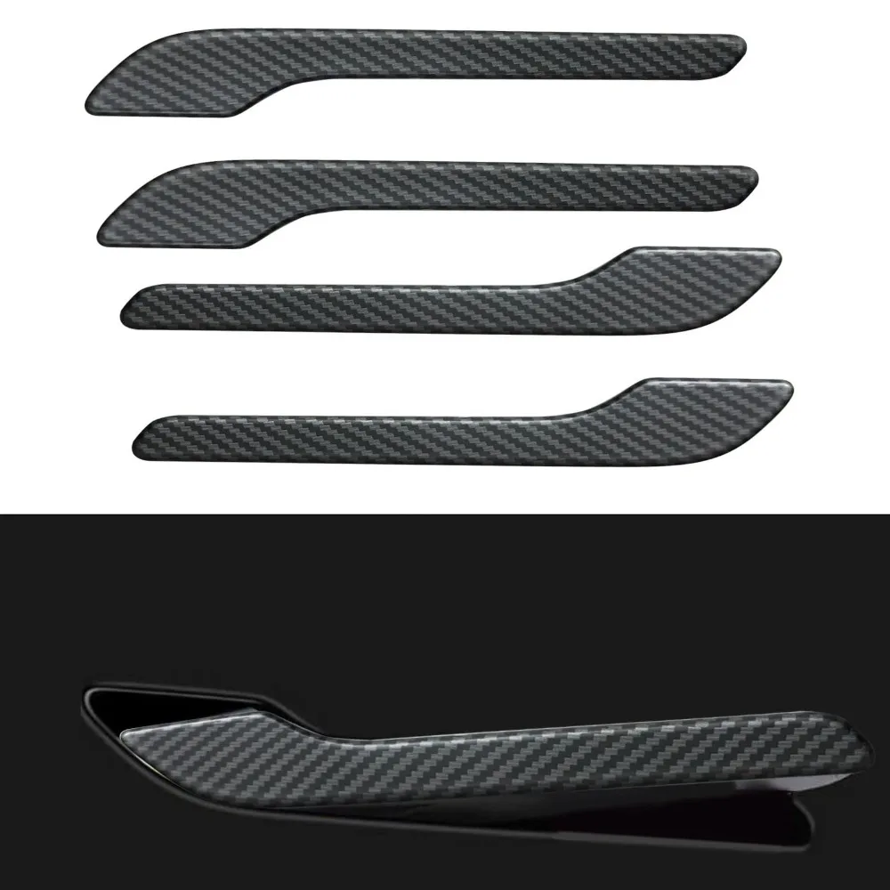 Door Handle Protector Wrap for Tesla Tesla Model 3/Y/3+ ModelY Launch Accessories Material Carbon Fiber Color Door Handle Cover