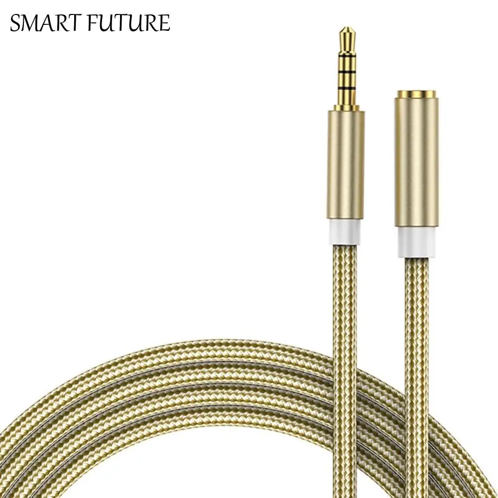 

Transmission Gold-Plated 3.5mm Speaker Extender Cord Audio Data Connection Cable AUX Cable Headphone Cord Audio Extension Cable