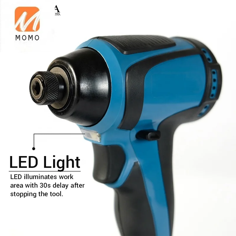 20V Brushless 1/4 "Hex Power Impact Driver