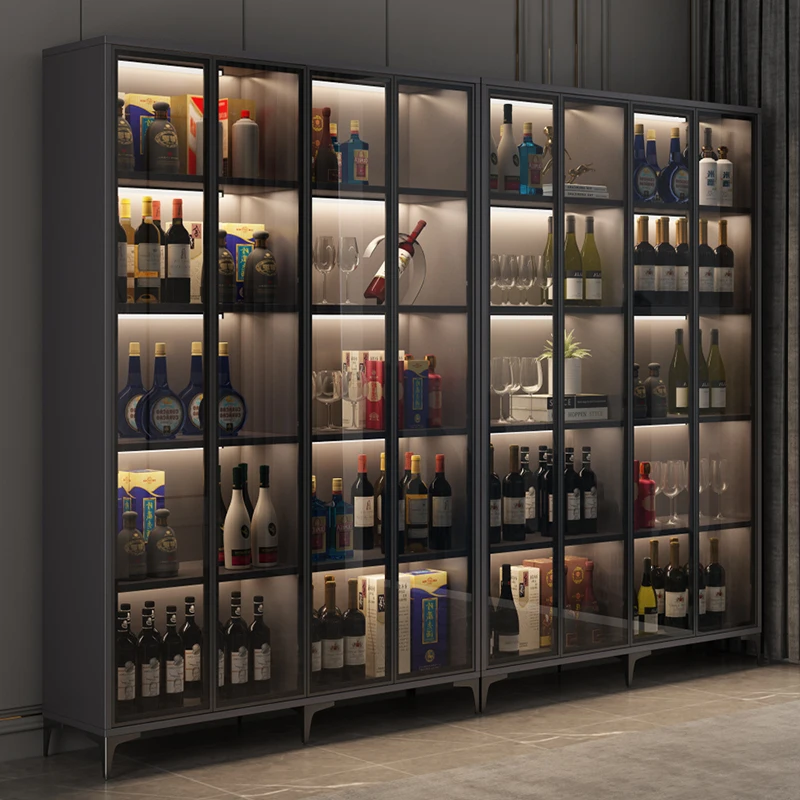 Congelafor Liquor Glass Cabinet Mounted Corner Luxury Storage Refrigerator Cabinet Vitrinas Expositoras Wine Cabinet Furniture