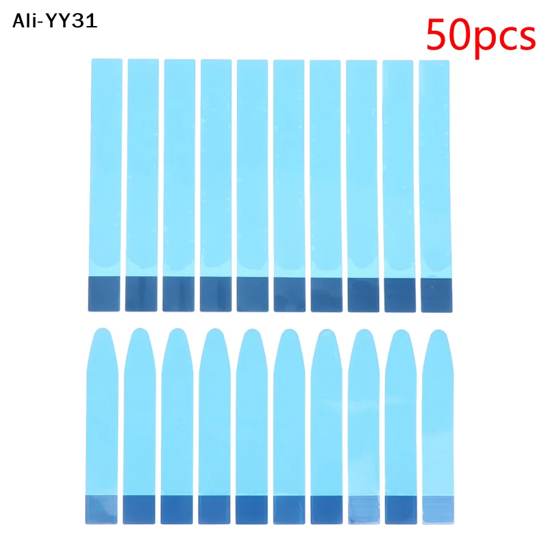 Autocollant adhésif universel pour batterie, 50 pièces, pour tous les modèles de téléphone, peut être coupé, facile à tirer, bandes adhésives pour batterie à colle Double face