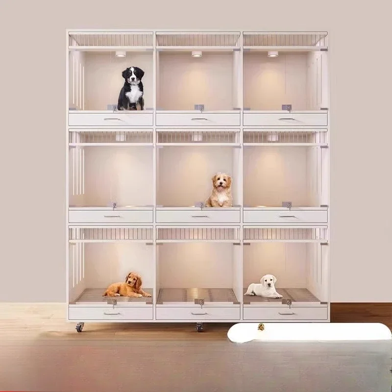 

Шкаф для документов, индивидуальная клетка для собак из массива дерева, витрина для собак, виллы, магазин домашних животных, шкаф для собак, витрина Foster