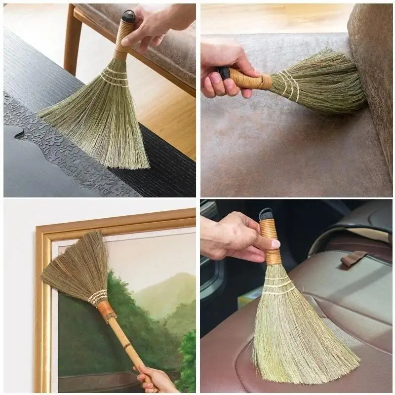 Escoba útil para barrer suelos de madera Natural, herramienta de limpieza de suelo para el hogar, escoba y recogedor, herramientas de limpieza del hogar