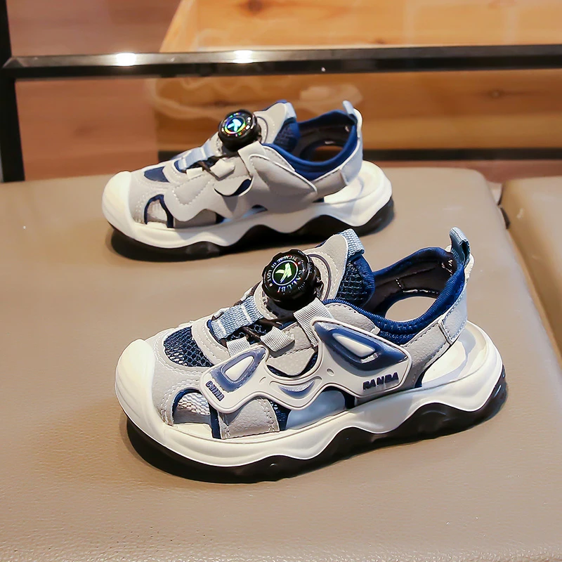 

Hot Selling Hollow Breathable Childrens Casual Shoes Summer Anti Slip Rebound Beach Shoes Lightweight Convenient Running Shoes