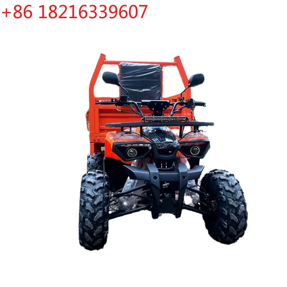 Ares with bucket off-road vehicle adult ATV all-terrain quad motorcycle with cargo compartment farmer's car