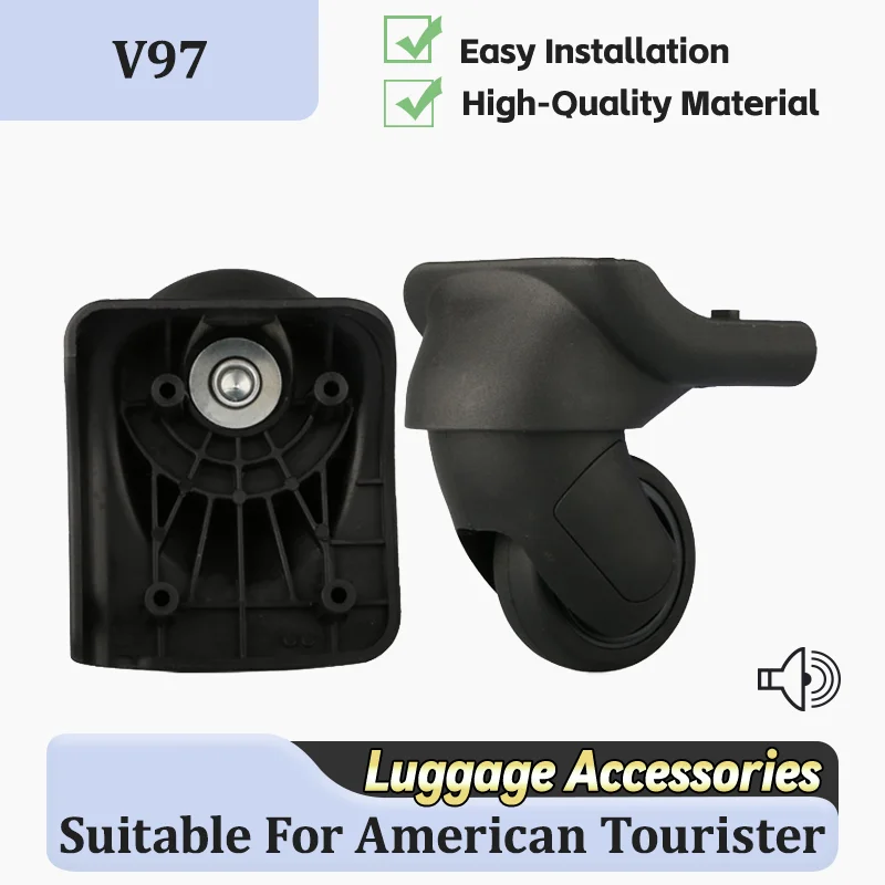 

For American Tourister V97 Quick-Fit Luggage Wheel Replacement + Tool For Roller Installation Repairing Damaged Luggage Wheels