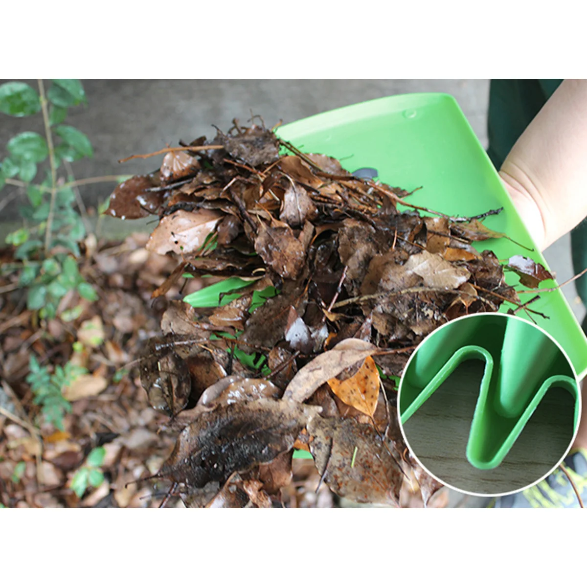 

2Pcs Leaves Cleaning Rake Spade for Cleaning Fallen Leaves with Efficient Clamp Design Accessories